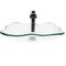 Novatto Clear Rectangular Glass Vessel Sink and Eclipse Faucet in Oil Rubbed Bronze NSFC-317C136ORB - alternate 3